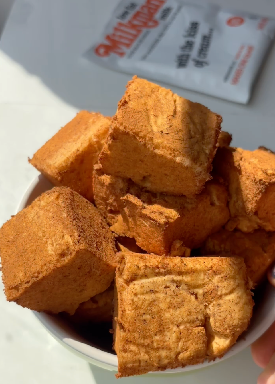 Pumpkin Protein Marshmallow Bites